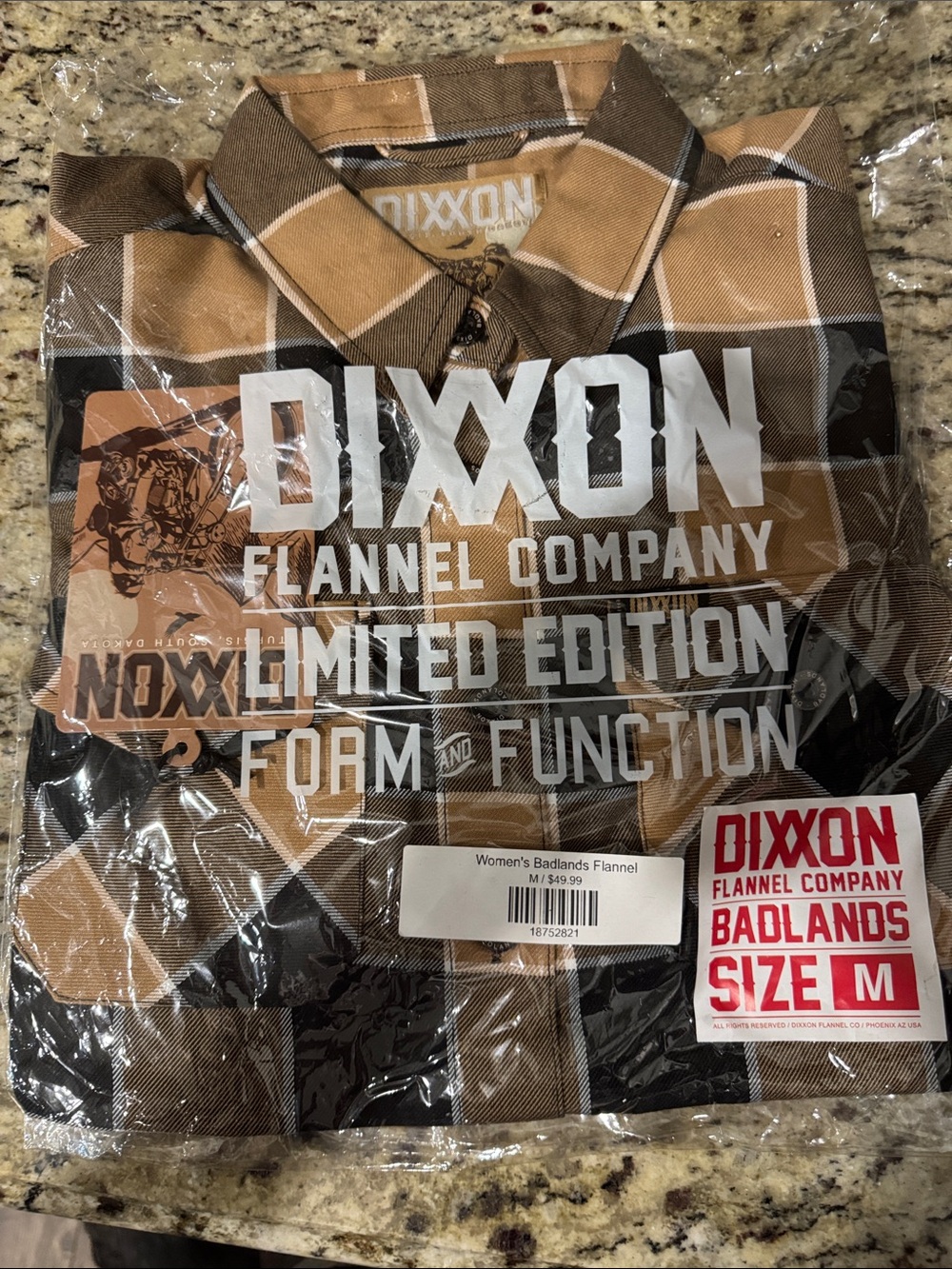 Dixxon Women’s Badlands Flannel - Brown/Black - Size M